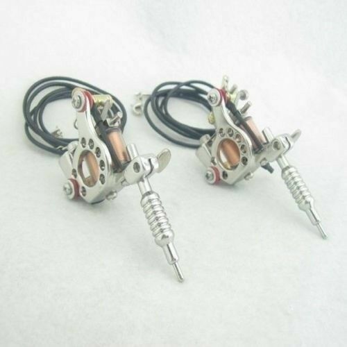 New Hot Sell Two Mini Toy Tattoo machine Gun With Chain Pendant Ornament Supply