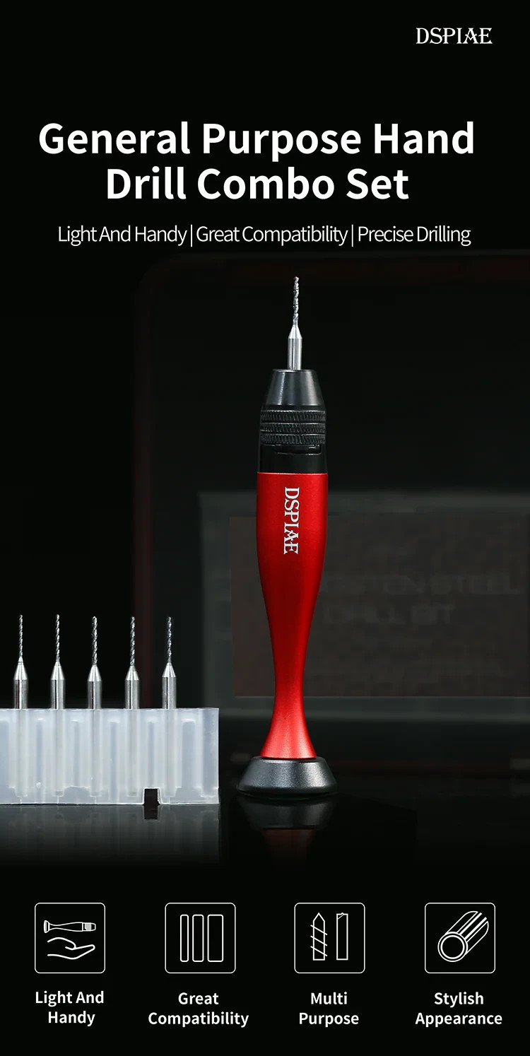 DSPIAE DSP-AT-VHDS General Purpose Chuck Hand Drill Set