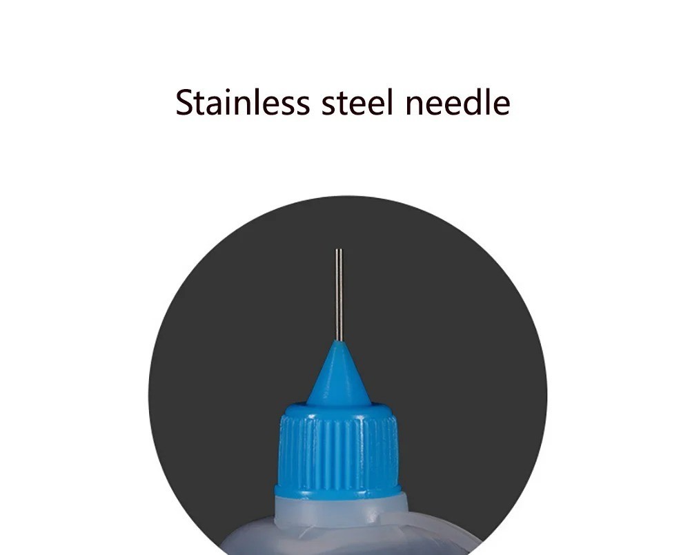PE Needle Tip Bottle 5-120ml Squeeze Dropper Refillable Oil Applicator