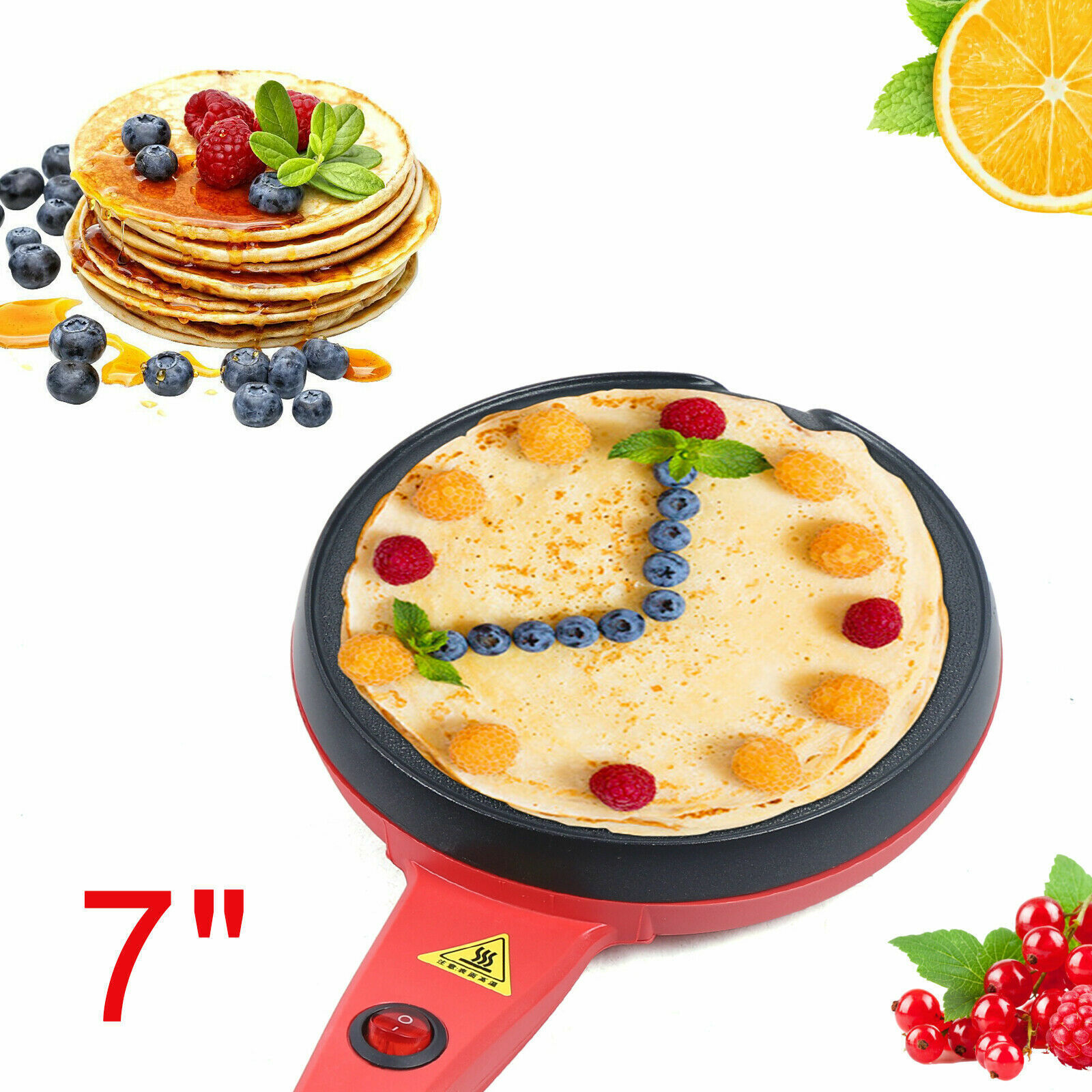 Electric Crepe Maker Baking Pancake Pan Non-Stick Frying Griddle Machine