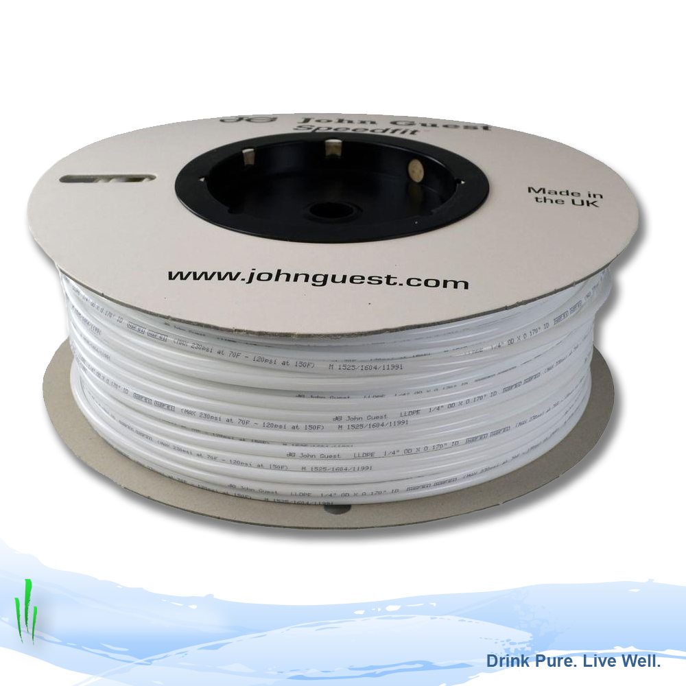 1/4" John Guest Fridge Filter Tubing LLDPE Water Pipe JG 5m White