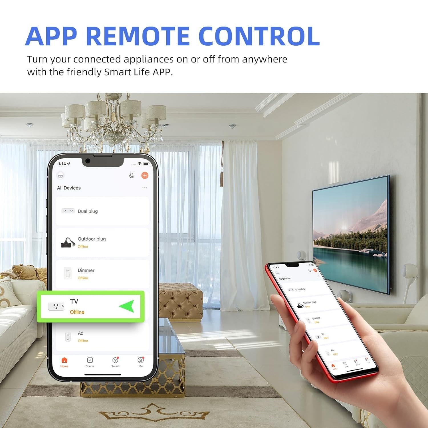 Approved Mini Smart Plugs - Voice-Controlled & Group Sharing Enabled, 2 Pack