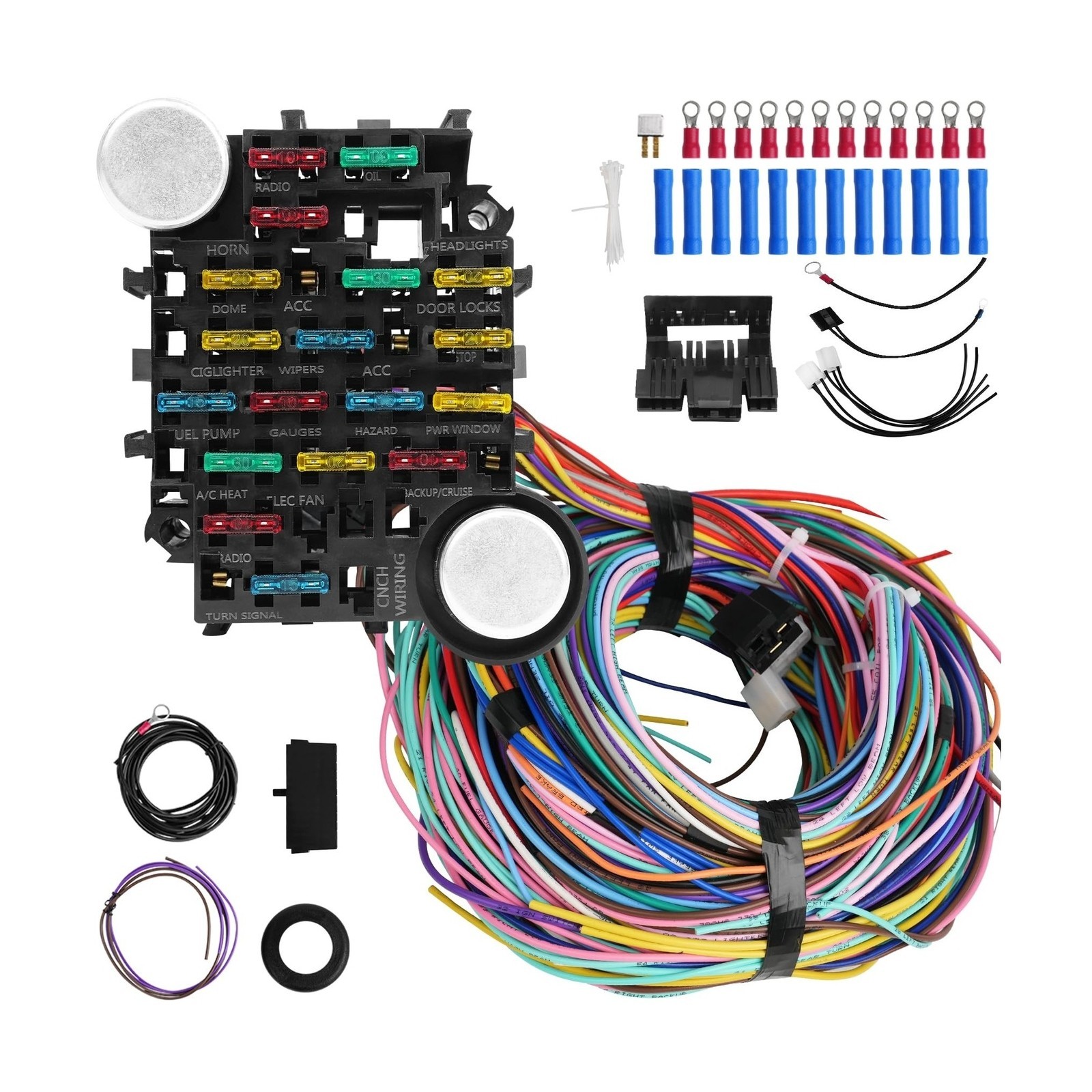 Universal 21 Circuit Wiring Harness Kit, 21 Circuit Wiring Harness Kit, Unive...