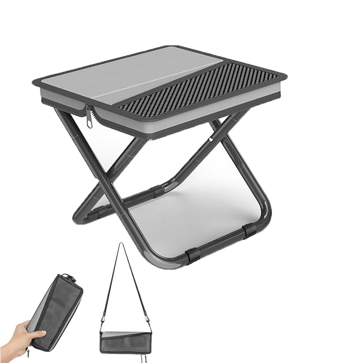 Portable Travel Camping Stool, Handbag Foldable Mini Chair for Outdoor