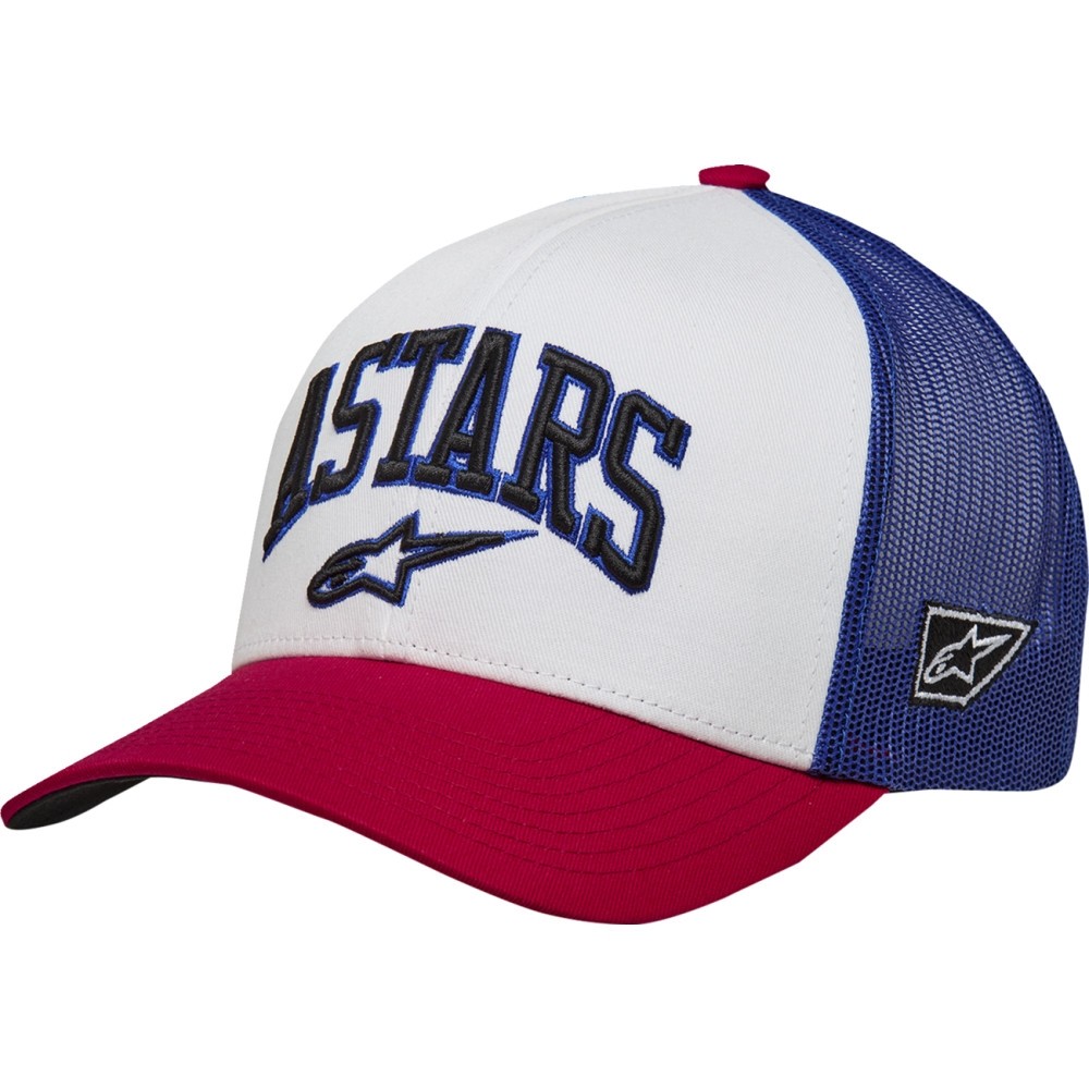 Alpinestars Dunker Trucker Hats OSFA White/Red/Blue