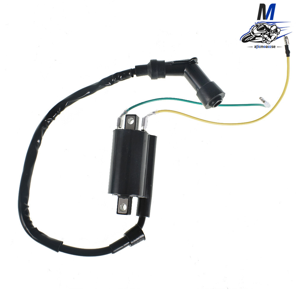 Ignition Spark Coil Set With Plug Caps For Honda CB360 CB350 CL350 SL350