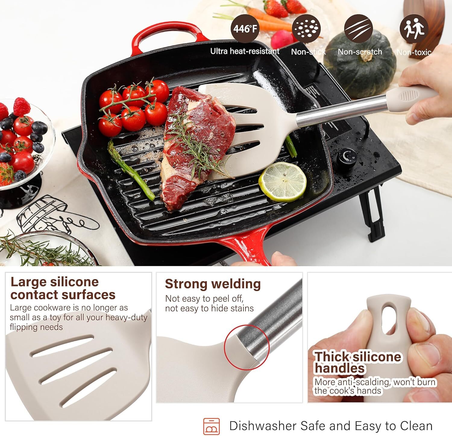 Silicone Cooking Utensils Set, 35 Pcs Kitchen Utensils Set, Spatula Set