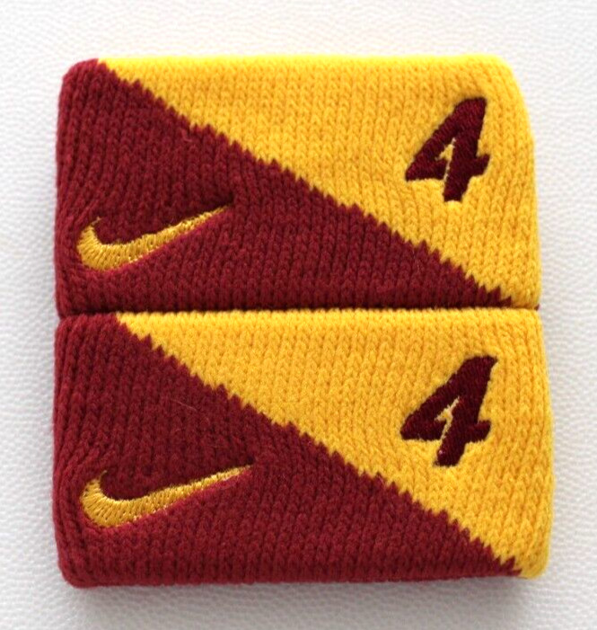 Nike USC Trojans Football Bicep Bands Adult #4 Team Crimson/University Gold