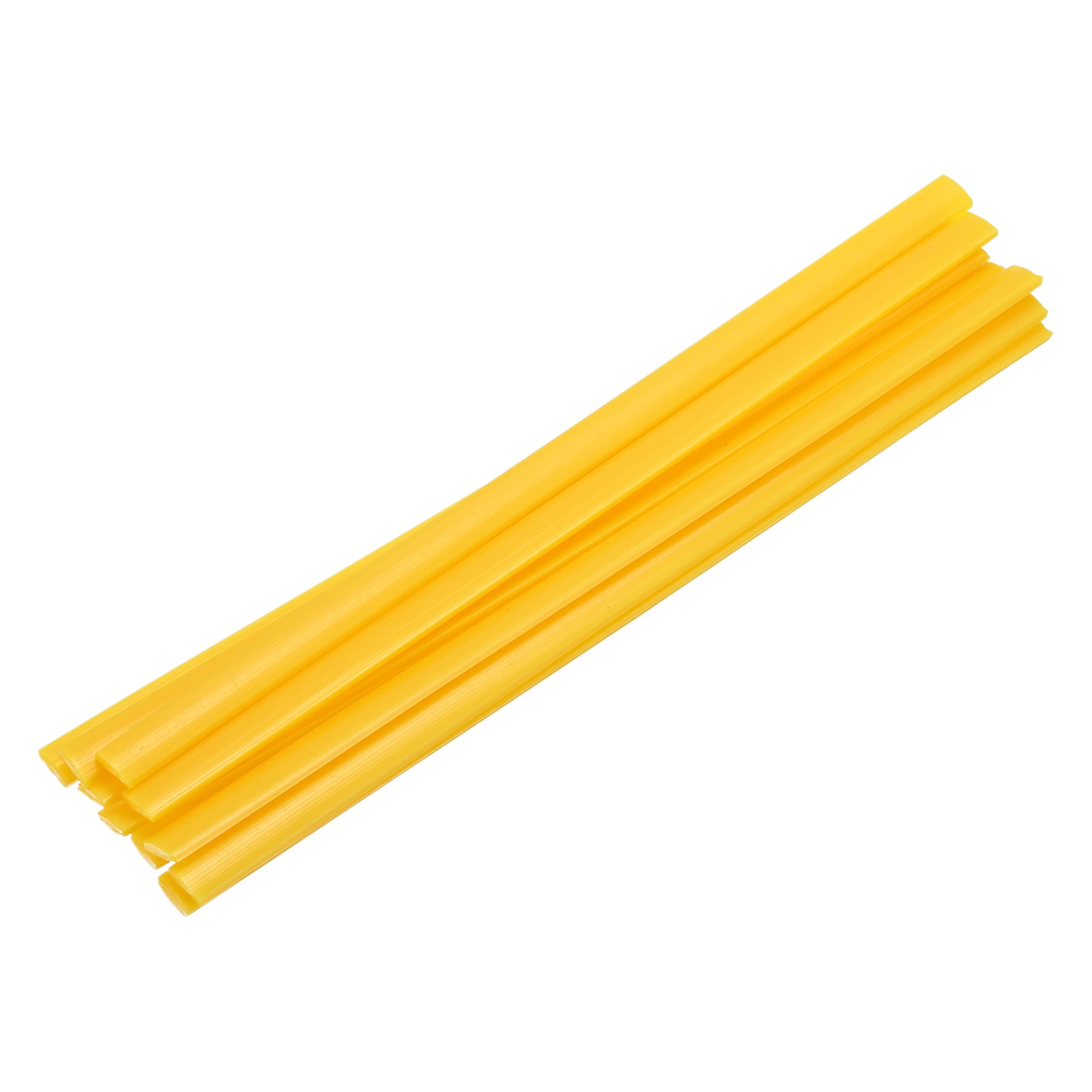 10 Pcs Yellow Plastic Welding Rods 9.5mm x 200mm HDPE Strip(0.4inch x 8inch)