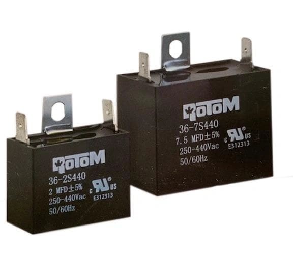 15 MFD 440 VAC CBB61 Square Ceiling Fan Capacitor