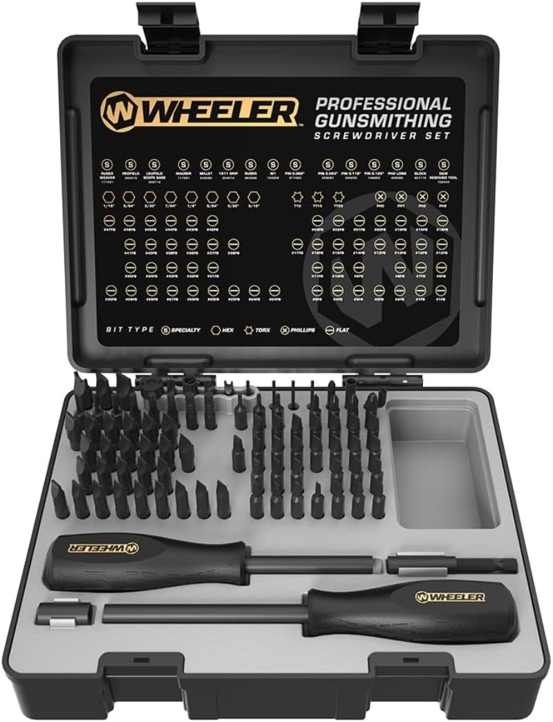 89 Piece Gunsmithing Screwdriver Set with Durable Construction and Storage Case