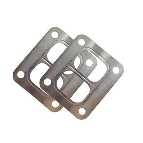 2 Pack Divided T4 Turbo Turbocharger Inlet Twin Scroll Gasket Stainless Precisio