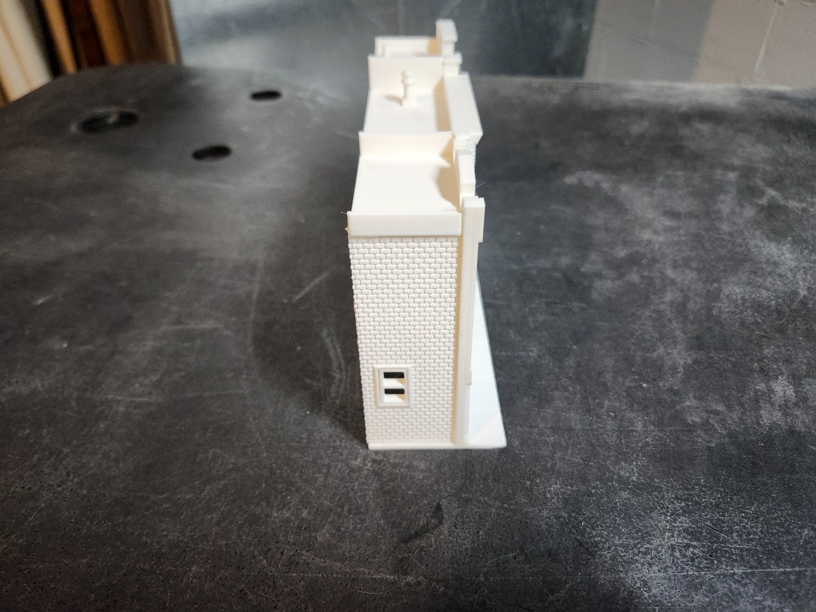 3D Printed Main Street #1 Background Flat Building Set. HO Scale