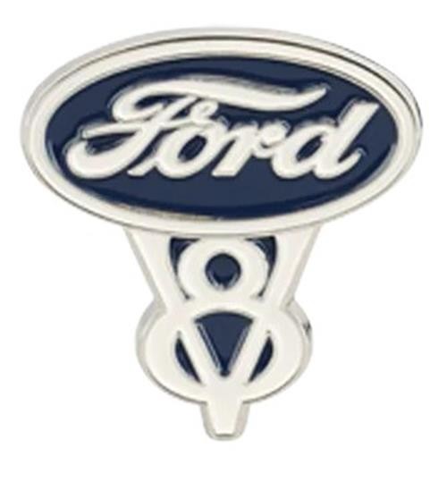 Pin - Ford V8 Logo Lapel Pin * See Dozens More Pins in our eBay Store FREE SHIP!