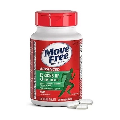 Move Free Advanced Plus MSM Joint Health Supplement 2 Pack (per pack 120Tablets)
