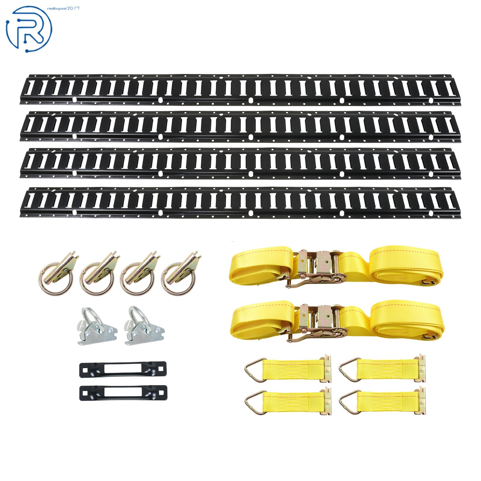 For Trucks 18 Pack 5' E Track Tie Down Enclosed Trailer Heavy Loads Horizontal