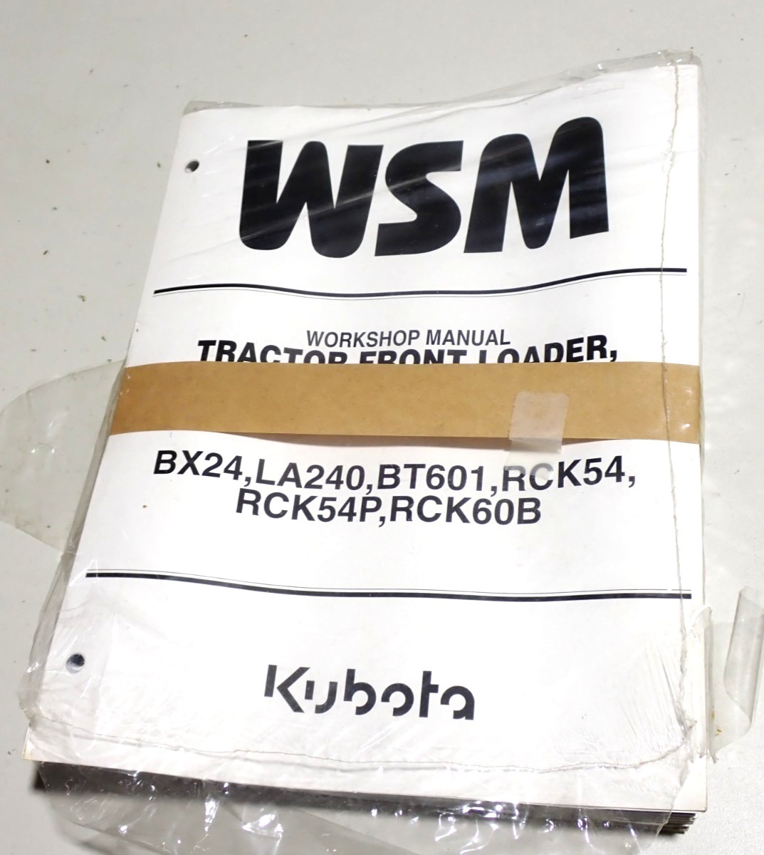 BX24 BX 24 BT601 RCK54 LA240 KUBOTA TRACTOR WORKSHOP REPAIR MANUAL