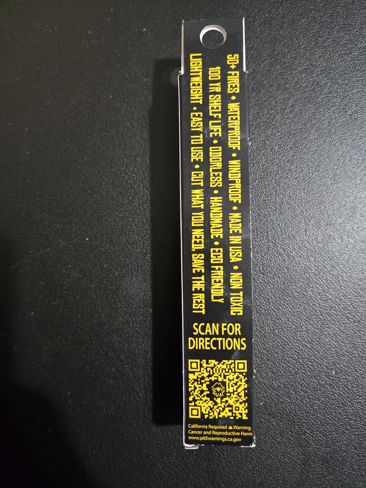 Black Beard Fire Starters Single Fire Rope Black 50+ fires each
