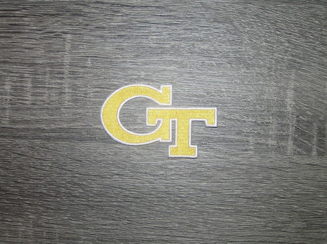 Georgia Tech University GT College Embroidered Iron On Patch 3" x 2"