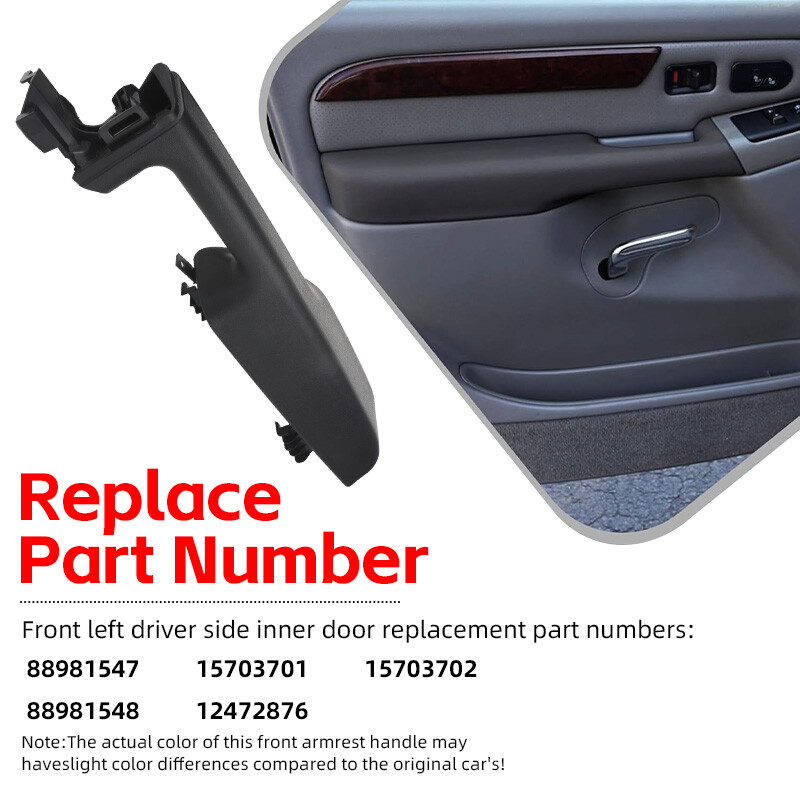 NEW Front Driver Left Side Door Armrest Handle for 99-06 Select Chevrolet/GMC
