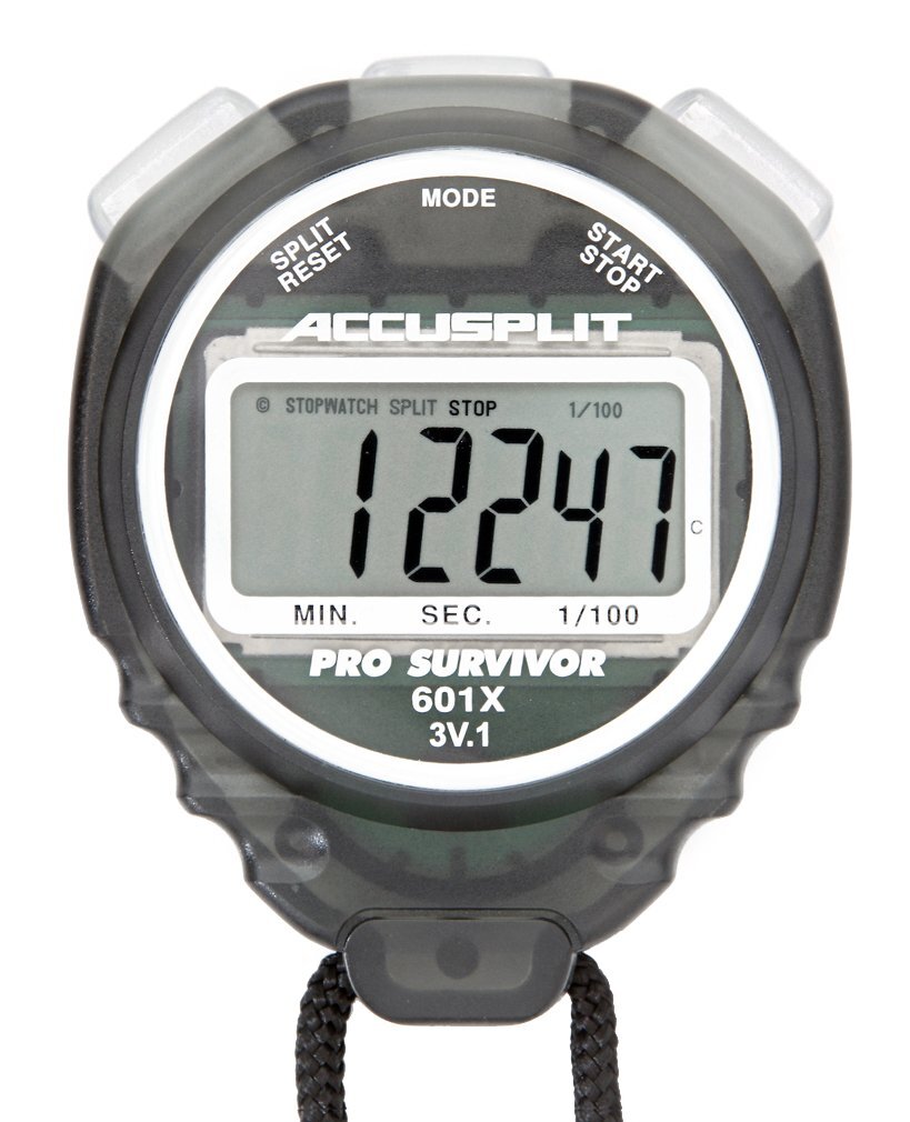 Accusplit Smoke TIMER Stopwatch with Ergonomic Case and XL Digits 5 Year Battery