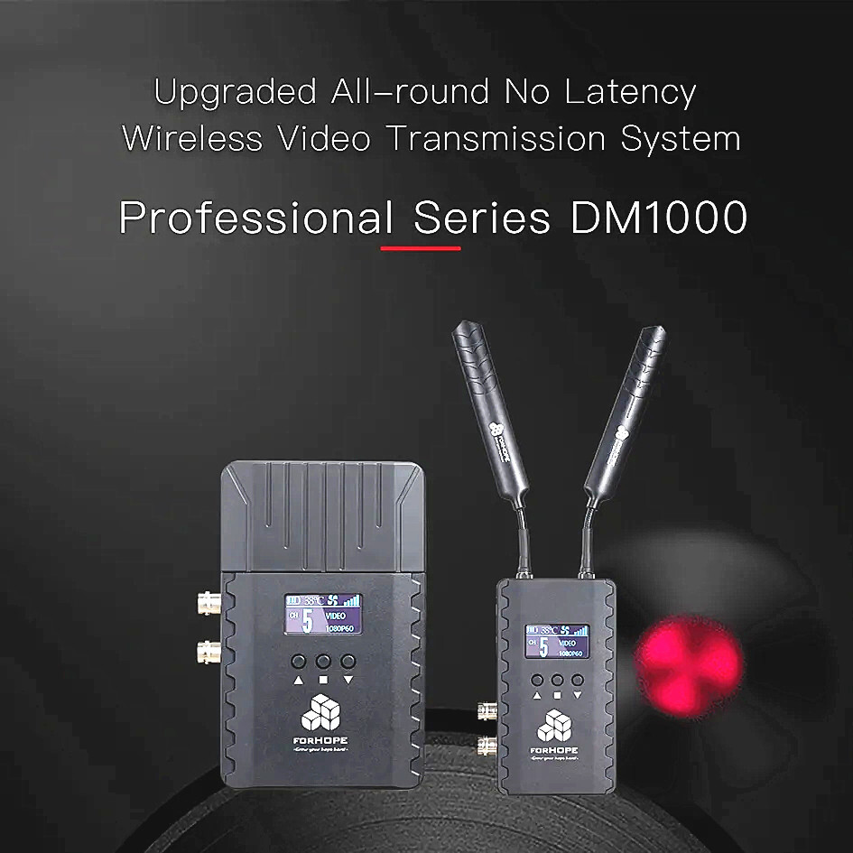 FORHOPE DM1000 1000ft Wireless Transmission System Dual SDI-HDMI 260m Transmit