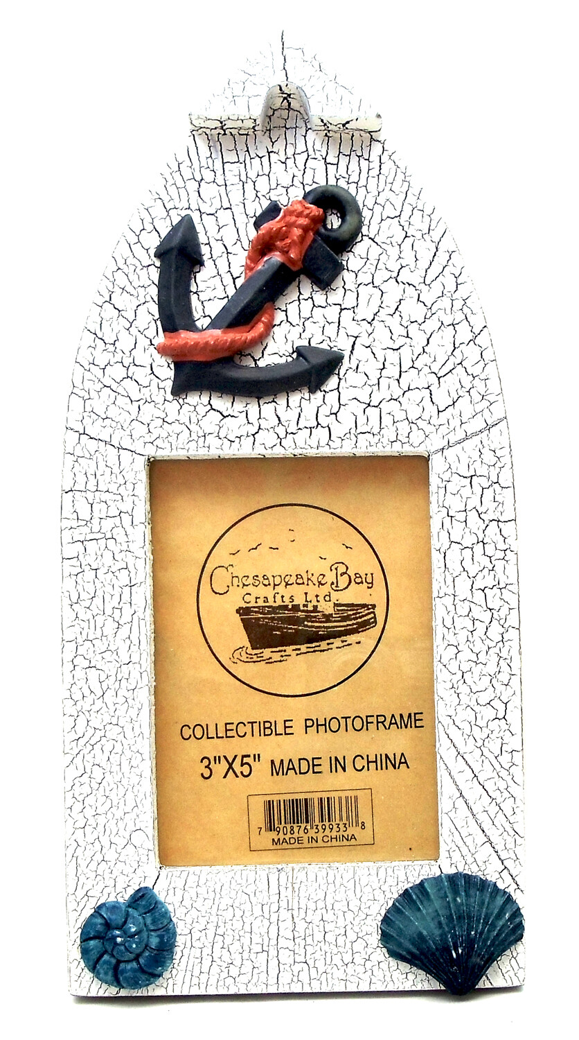 Novelties & Gifts 12539933A-W Chesapeake Bay Crafts Ltd. Wooden Boat Shaped 3" X