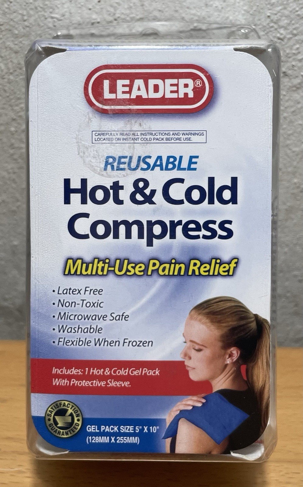 LEADER REUSABLE HOT & COLD COMPRESS MULTI-USE PAIN RELIEF