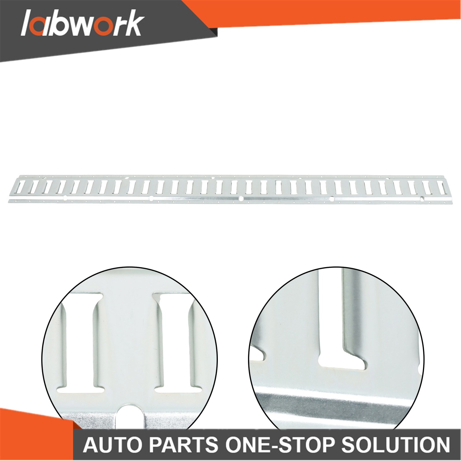 10 Pack 5' Long E-Track Rail, Galvanized Silver For Garage & Trailer Steel