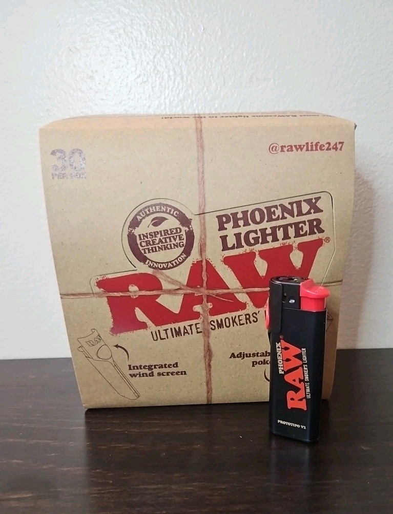 Raw Black Phoenix Poker Lighter (1 Piece)