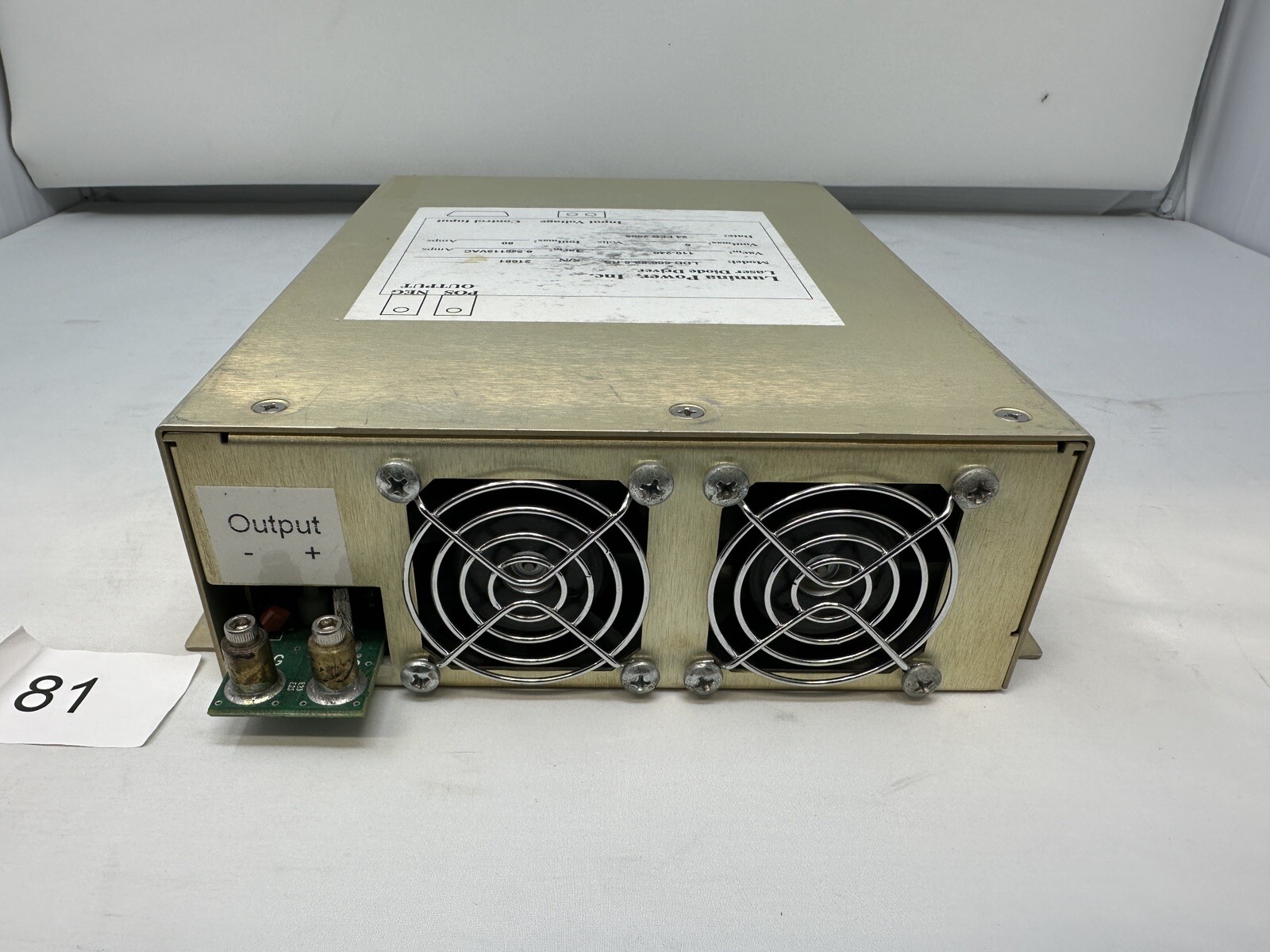 Lumina Power Laser Diode Driver LDD-600-80-5-RS