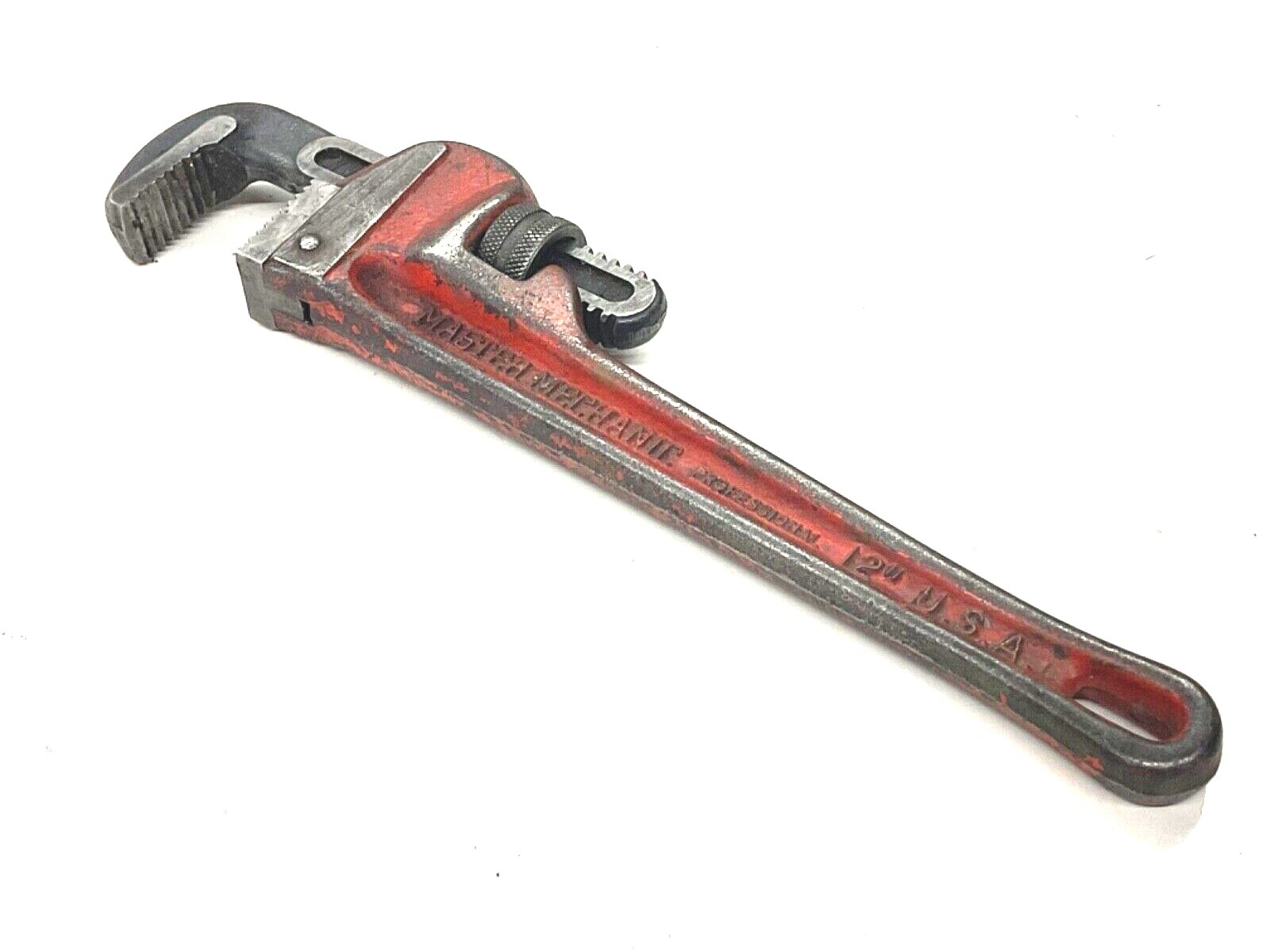 MASTER MECHANIC TOOLS PROFESSIONAL 12" STEEL PIPE WRENCH, USA