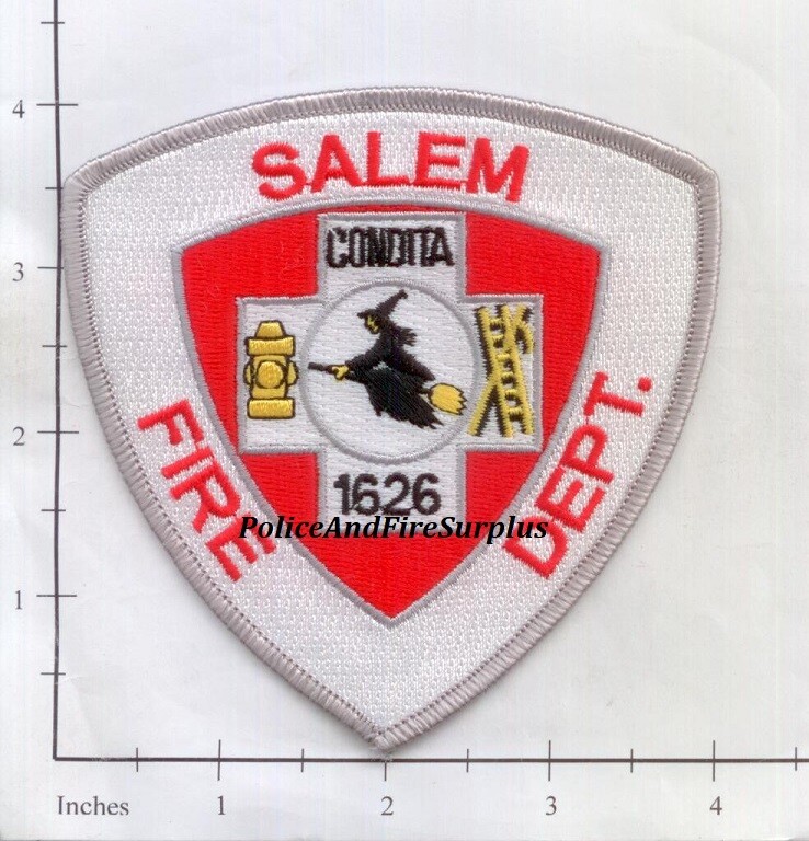 Massachusetts - Salem MA Fire Dept Patch v8 - Old Style POINTY HAT