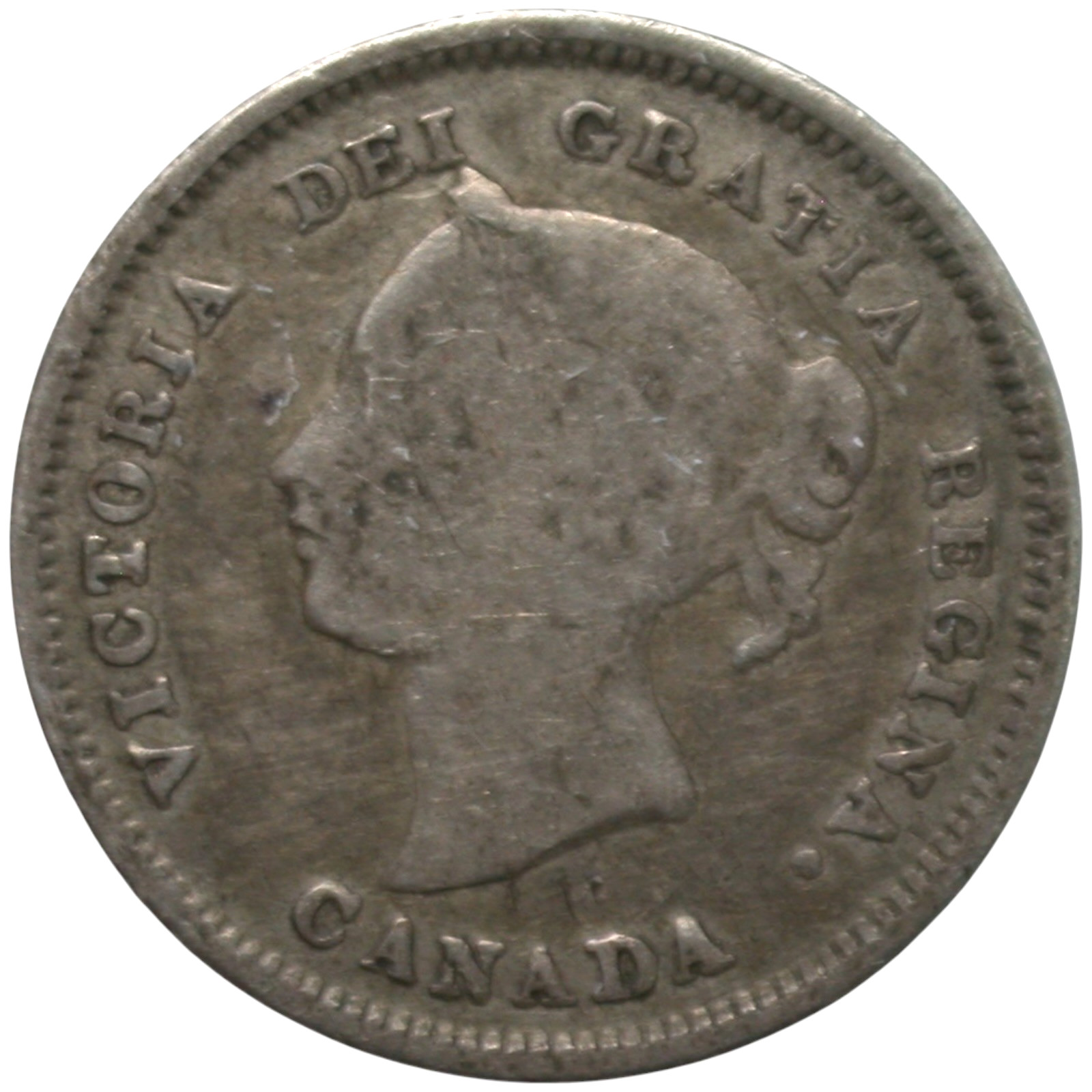 Canada 1880 H 5 Cents