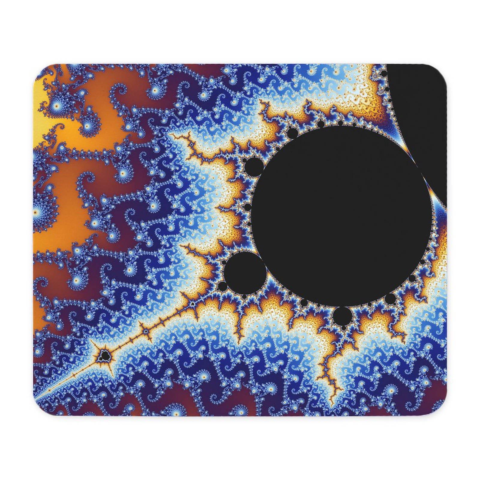 CafePress Blue Mandelbrot Zoom Mousepad  (174891723)