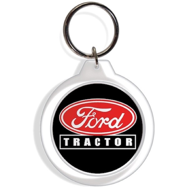 Ford Logo Garden Farm Tractor Keychain Keyring Yard Lawn Mower Holder Part