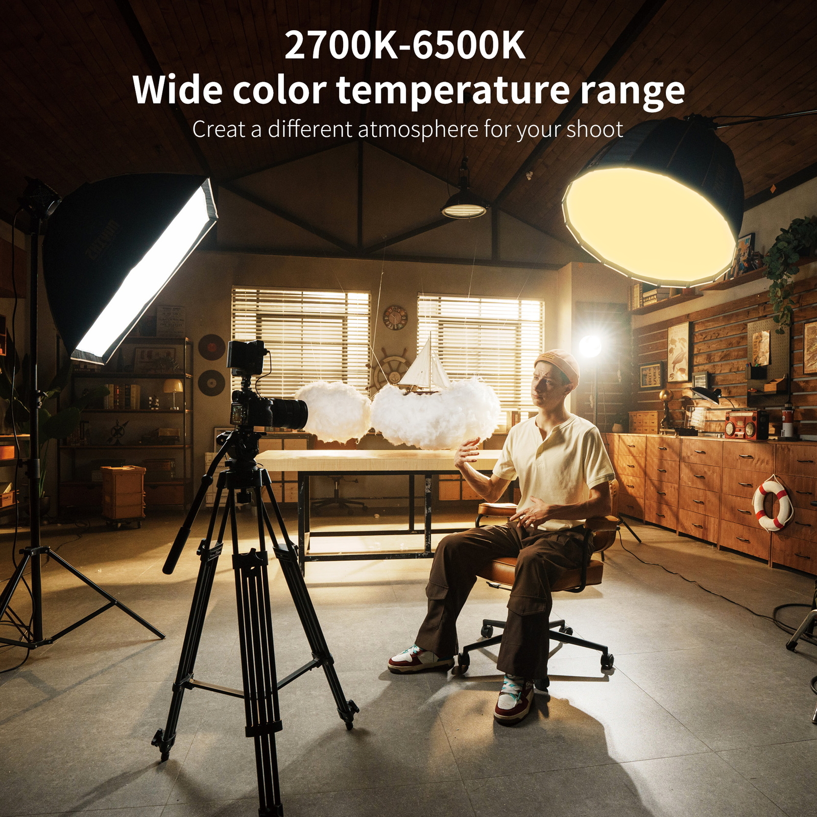 ZHIYUN MOLUS B500 500W COB LED Video Light 2700K-6500K CRI 95+TLCI 97+