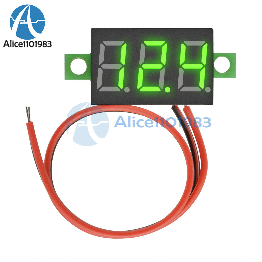 DC 3-30V 0.36 2 Wire LED Digital Panel Volt Meter Voltage Voltmeter Car Motor
