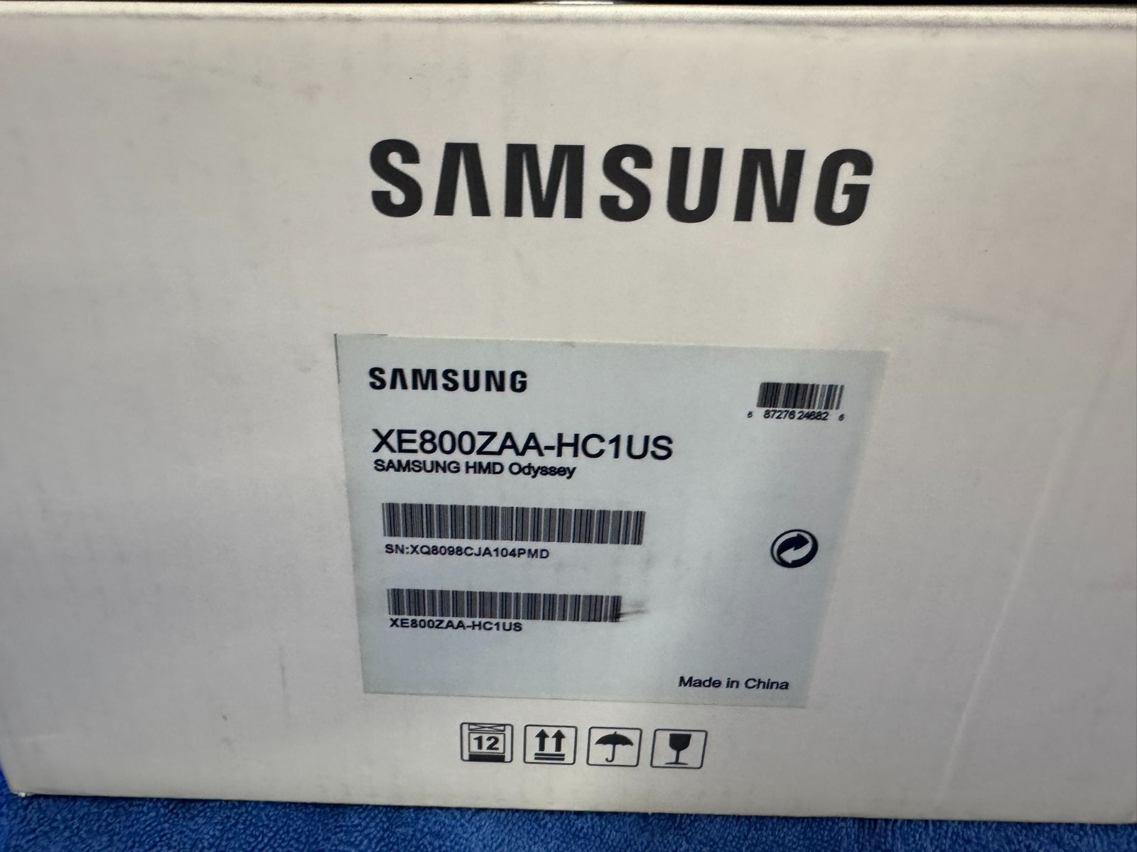 Samsung HMD Odyssey+ Windows Mixed Reality VR Headset XE800ZBA-HC1US Box TESTED