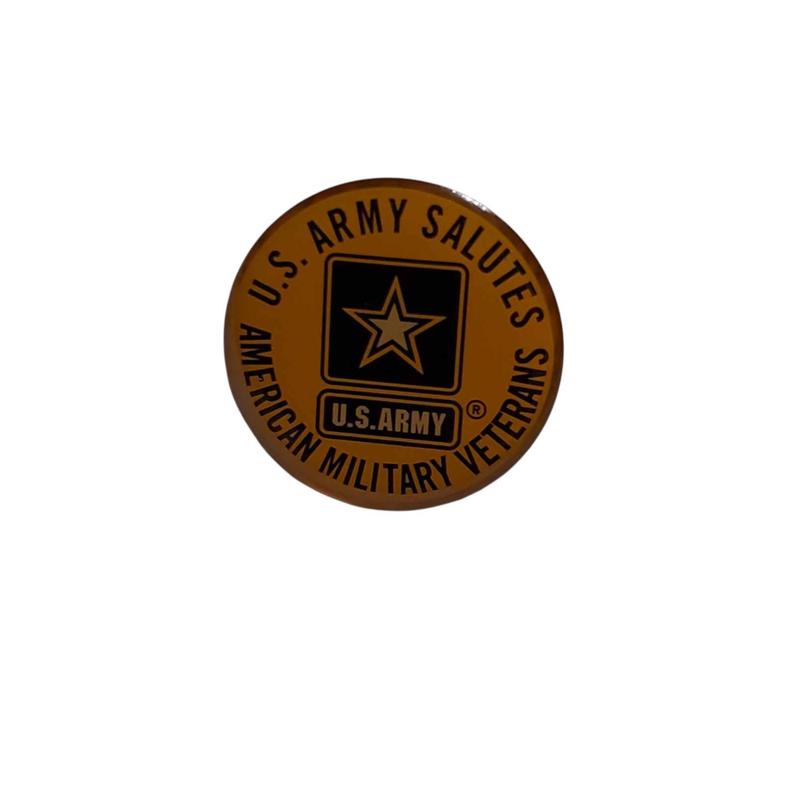 🇺🇸 US ARMY Salutes American Military Veterans Lapel Hat Pin Patriotic USA