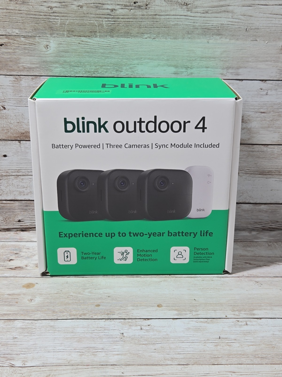 Blink Outdoor 4, (4th Gen 2025) Wireless 3 Camera Security System + Sync Module
