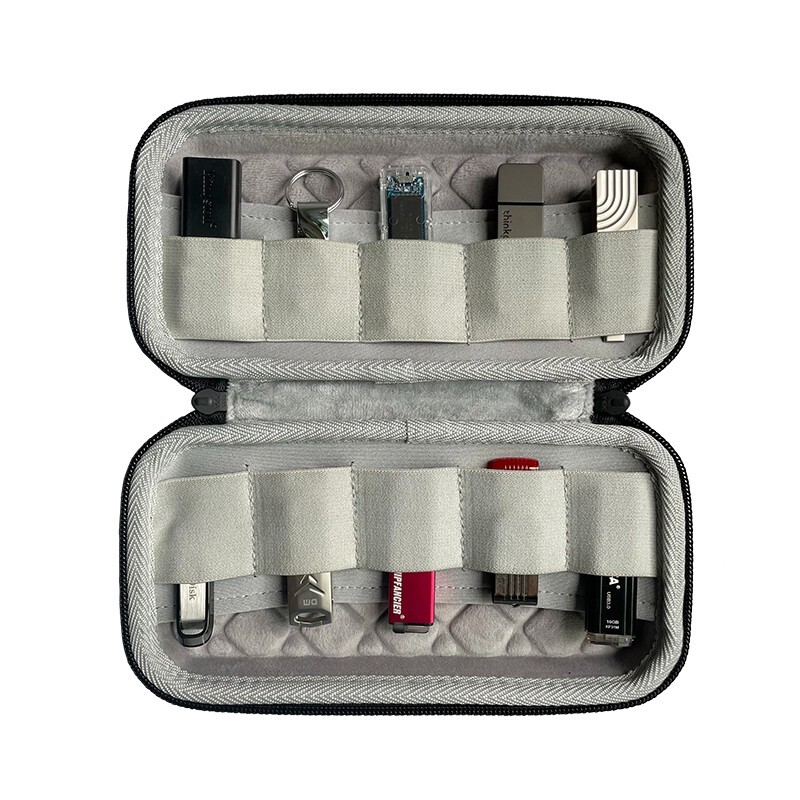 Organizer Case Carry Storage Box Cover For 10 PCS U-Disk Holder USB Flash Drive