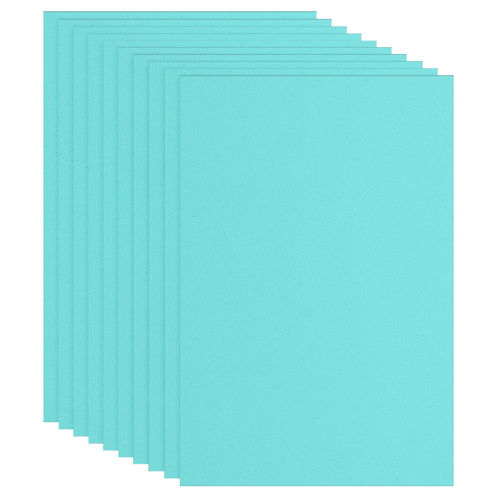 Azure Color Non Adhesive EVA Foam Sheet 12 x 8 Inch 2mm Thick EVA Felt, 10 Pcs