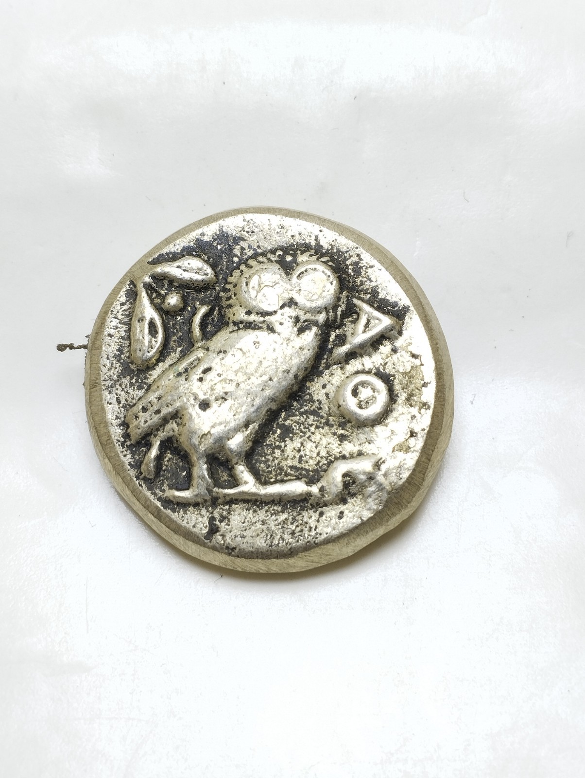 Rare Ancient Athens Bronze Coin Athena Head & Owl Ae Greek Antique Genuine