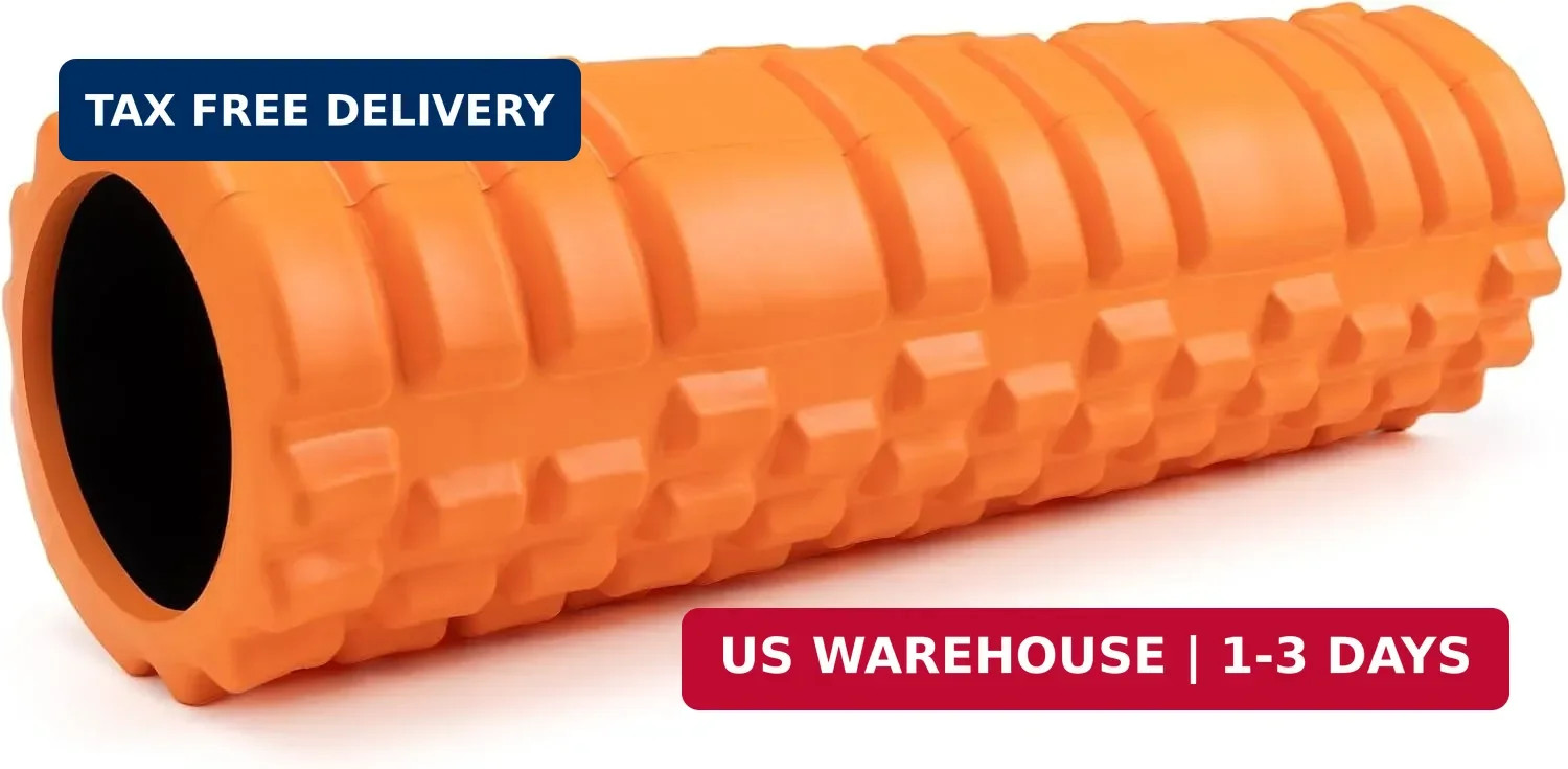 Foam Roller for Deep Tissue Massager, 18" Trigger Point Foam Roller, Patented Ex