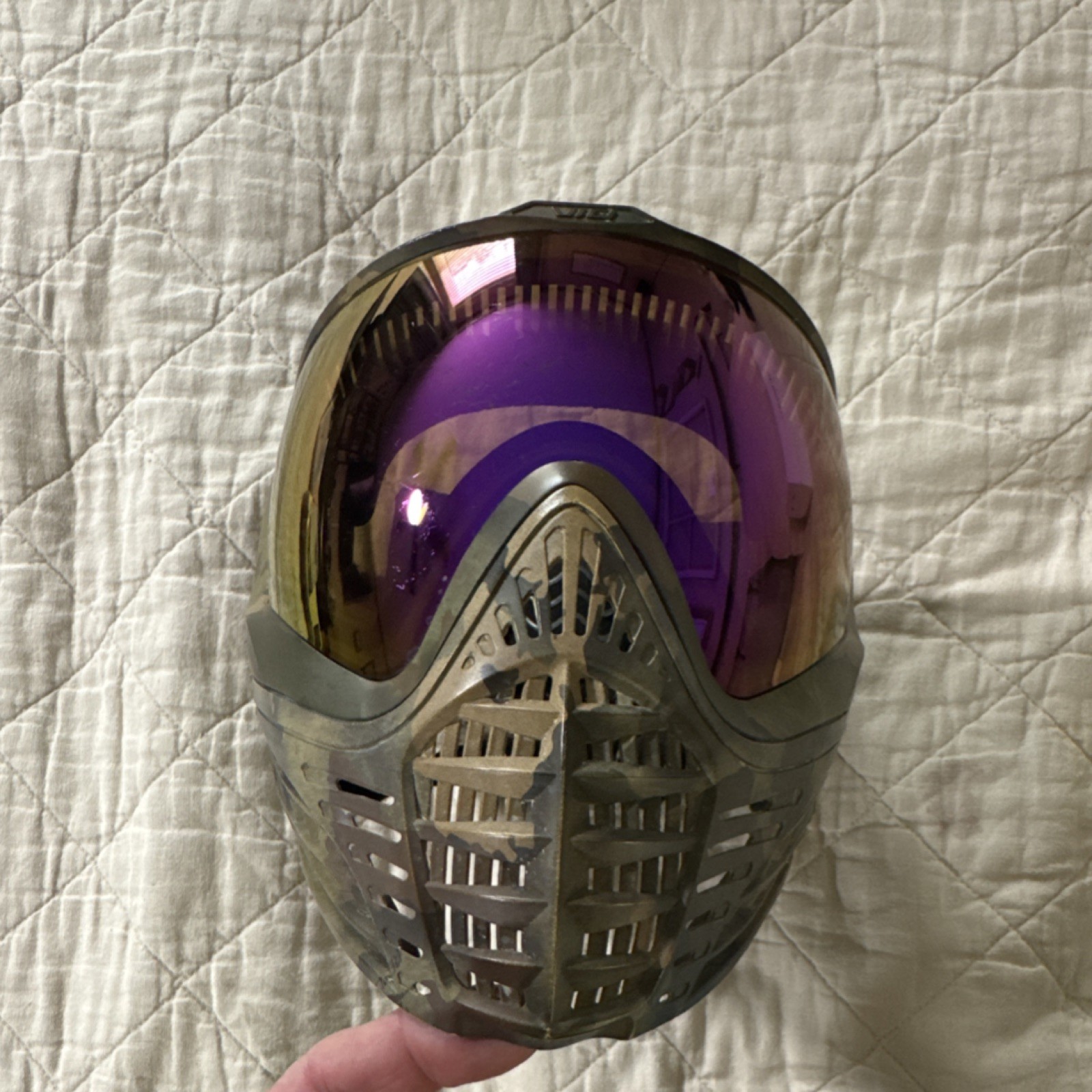 Virtue Vio Contour Soft Ears Camo Paintball Mask Camouflage