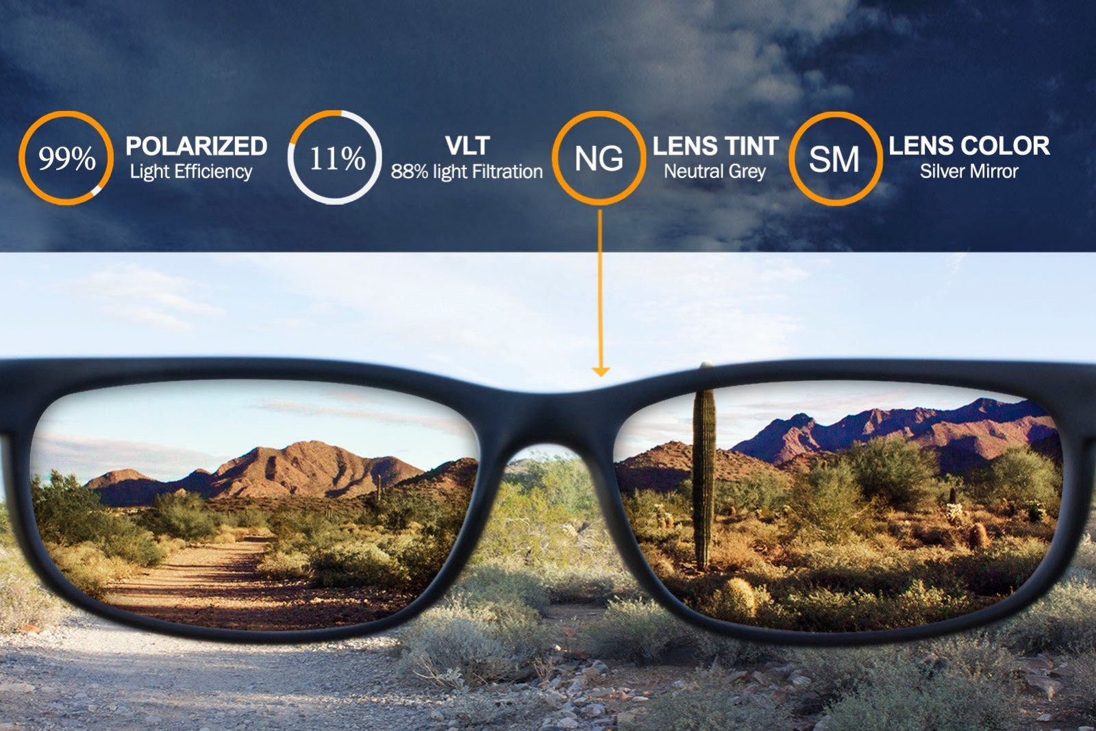 Polarized IKON Replacement Lenses For Von Zipper Panzer - Silver