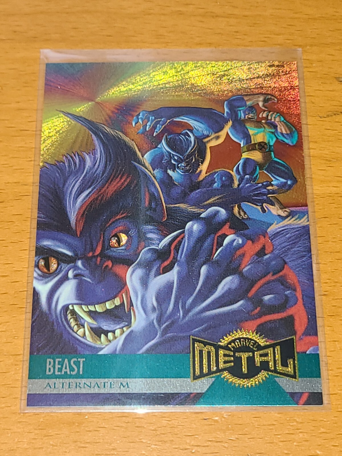 MARVEL COMICS BEAST 1995 FLEER METAL ALTERNATE M #126