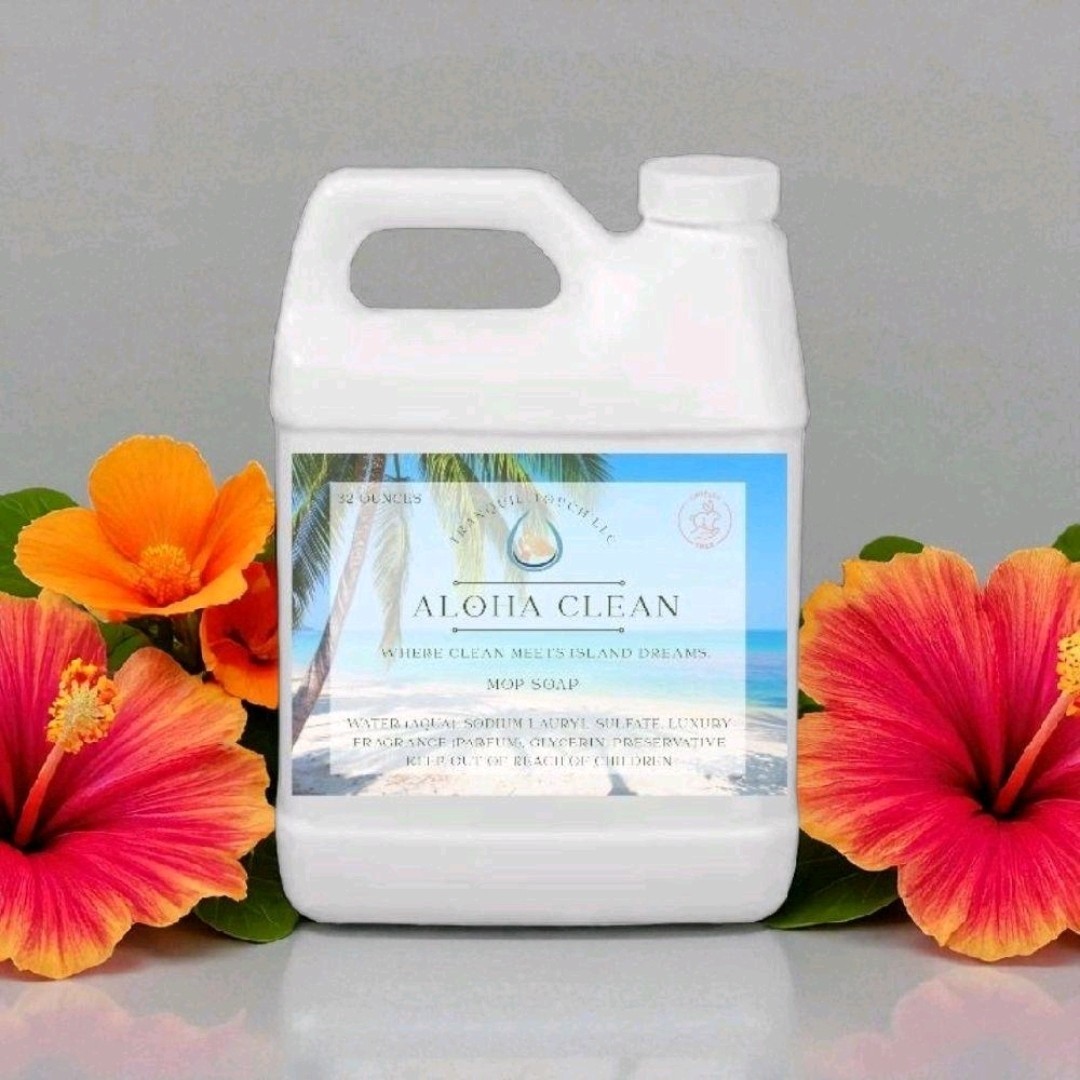 Aloha Clean Tropical Scented Non Toxic Mop Soap High Concentration