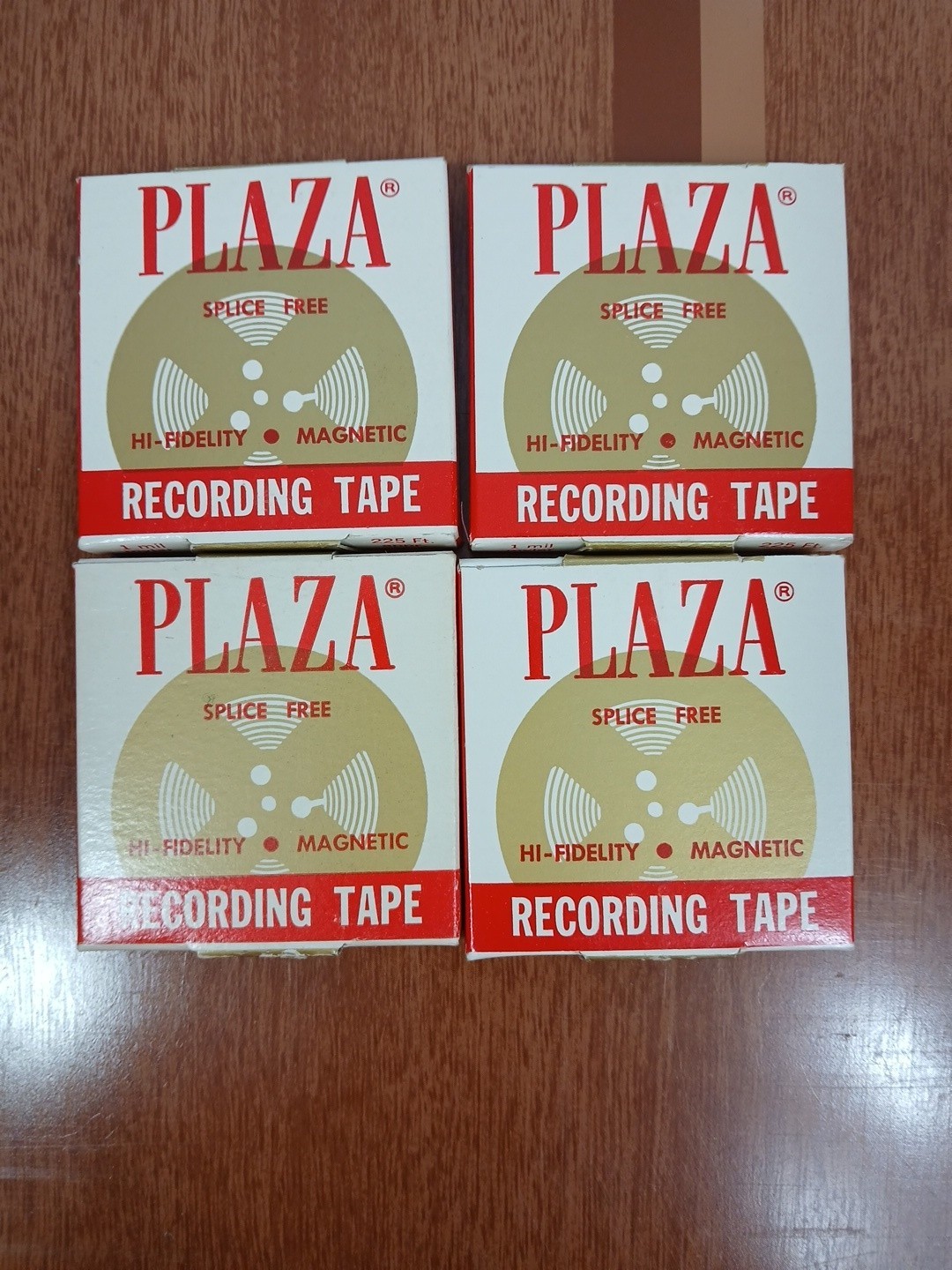4 Plaza Magnetic Recording Tape High Fidelity Splice Free 1 Mil Mylar 225ft Per
